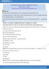 Đề thi giữa học kì 1 Vật lí 10 Chân trời sáng tạo - Đề số 8